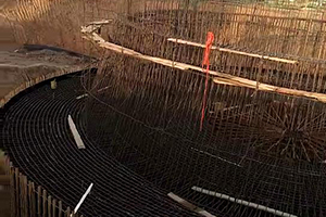 滨州砼烟囱新建施工现场
